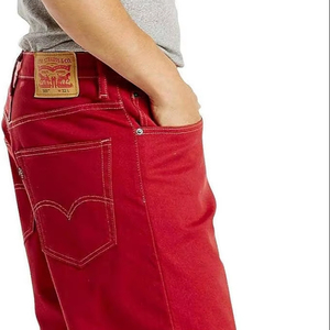 2025 été décontracté hommes élégant en détresse lavé Denim Shorts coupe ample 100% coton solide motif en vrac en gros - Product Image 2