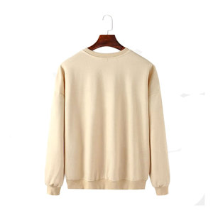 2025 Unisex liso cuello redondo sudadera bordado impresión Logo alta calidad en blanco 100% algodón antiarrugas transpirable sudaderas con capucha - Product Image 2