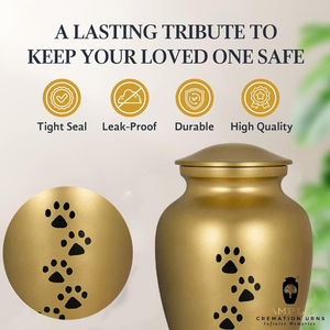 โกศเคลือบสีทองพร้อมของชำร่วยทำจากอะลูมิเนียม - Product Image 3