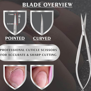 Reasonable Price Curved Stainless Steel <b>Nail</b> <b>Scissors</b> Durable <b>for</b> <b>Nail</b> Care Grooming Daily Use Beauty Tool QORVEX INSTRUMENTS 3 - Product Image 4