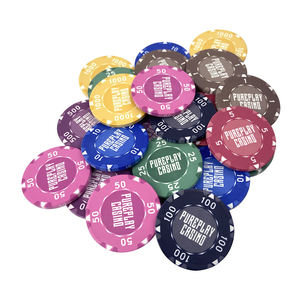 Puces de Poker en céramique professionnelle EPT entièrement personnalisables, 10g et 40MM, avec design personnalisé, couleur et logo - Product Image 1