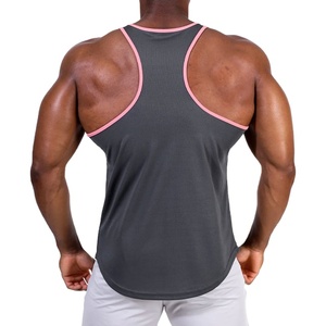 High Quality OEM Bulk Manufacturer Tank Top Factory Sale Slim Fit Bodybuilding Workout Training Vest Top Breathable For Sale - Product Image 3