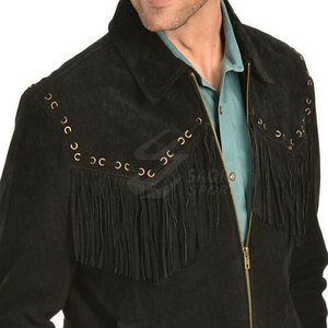 OEM Services High Quality 2025 Custom Logo <b>Men</b> Western <b>Jacket</b> New Design <b>Men</b> Western Winter <b>Jacket</b> - Product Image 3