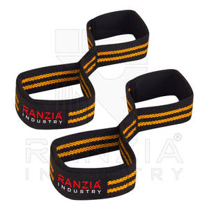 Poids levage personnalisé Gym formation Figure 8 sangles de levage enveloppes personnalisé réglable robuste Fitness sangles d'haltérophilie - Product Image 3
