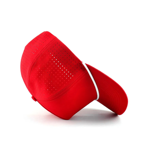 Sombrero de Golf de 5 paneles personalizado VN OEM, bordado en 2D, logotipo, ala, Cierre trasero de plástico, cuerda, Material impermeable, gorra de béisbol cortada con láser - Product Image 4