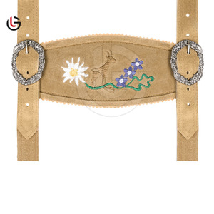 OEM personnalisé Festival allemand cuir de vachette daim Lederhosen bavarois Oktoberfest court pour hommes avec jarretelles bretelles réglables - Product Image 5