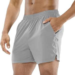 <b>Men's</b> Mid-Length Casual <b>Shorts</b> Quick Dry Breathable Cotton Multi-Pocket <b>Utility</b> Design for Summer Travel and Gym-Solid Pattern - Product Image 1
