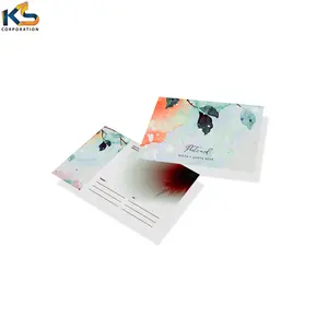 Kartu pos cetak kustom untuk bisnis kecil cetak khusus kartu pos desain baru kartu pos bisnis berkualitas tinggi