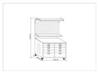 Système d'armoires à outils modulaires DETAY, établi professionnel, solution de rangement pour garage, structure démontable OEM, haute qualité 10