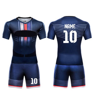 Ensembles de joueur de football avec logo et design personnalisés en gros Maillot de football avec impression par sublimation pour hommes Maillot de football - Product Image 2