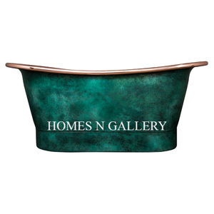 Green Patina Antique Finish Soaking Copper <b>Bathtubs</b> High Quality Handmade Elegant Foot Freestanding Tub <b>Bathtub</b> - Product Image 3