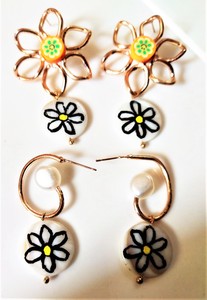 Handmade Colorful Seed Beads Hoop <b>Earrings</b> Unisex Boho Tassel Long Gold Plated Jewelry - Product Image 3