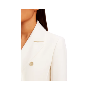 Manteau long décontracté pour femme en laine à double boutonnage, col montant uni, coupe-vent, doux et respirant, ODM, écologique - Product Image 6