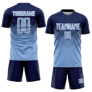 High performance football jersey and shorts set featuring lightweight moisture <b>wicking</b> fabric and flexible athletic fit for club - Product Image 4