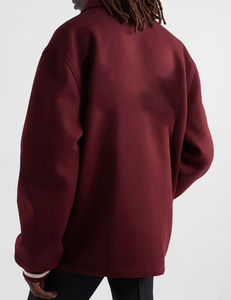 Nouveau design de vestes universitaires lâches à la mode patchs en chenille letterman college bomber baseball veste universitaire en cuir pour hommes - Product Image 4