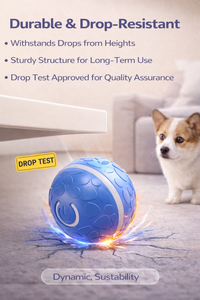 C Tipi Şarj Edilebilir Işıklı Elektrikli Yuvarlanan Köpek Topu Akıllı Uyandırma Etkileşimli İç Mekan Oyuncak Evcil Hayvan Oyuncağı - Product Image 5