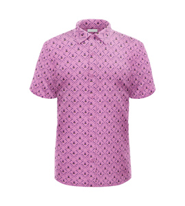 Chemise boutonnée en polyester léger pour homme Chemise de voyage anti-rides Tenue décontractée fabriquée au Vietnam - Product Image 2