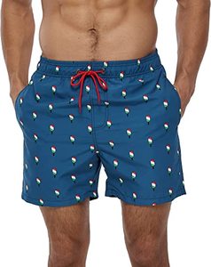 Shorts de Baño de Verano para Hombre de Alta Calidad, Personalizados, Casuales, de Algodón y Poliéster, Transpirables, de Punto, con Cordón Ajustable - Product Image 4