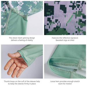 Jersey de Pesca de Manga Larga, Nuevo Estilo, Suave, Elástico, Transpirable, 160g, Poliéster y Spandex, Unisex, UPF 50, Secado Rápido - Product Image 5