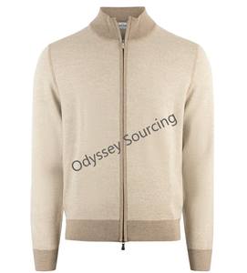 Pull-over pour homme en gros populaire, automne, fermeture éclair intégrale, manches longues, personnalisable, anti-froissement/anti-boulochage, service OEM ODM, 50% - Product Image 5