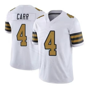 Maillot de football américain personnalisé de haute qualité broderie sergé col en V à manches courtes respirant et grande taille pour la saison estivale - Product Image 3