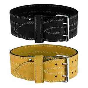 High Quality Leather Customized Weightlifting Fitness Belt with Heavy Duty Lever Gym <b>Waist</b> <b>Trainer</b> Buckle Style Weightlifters - Product Image 5