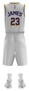 Conjunto de uniforme de baloncesto Youth Elite, sublimación completa, tela transpirable de alto rendimiento, opción de talla grande - Product Image 3