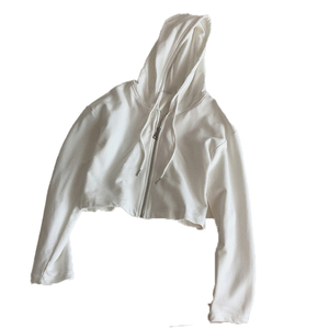 Chaqueta con Capucha para Mujer, Cómoda, Elástica, de Algodón Suave, Lisa, Holgada, para Entrenamiento, Correr, con Cierre, Técnica de Lavado Ácido, ODM, Abrigo de Invierno - Product Image 3