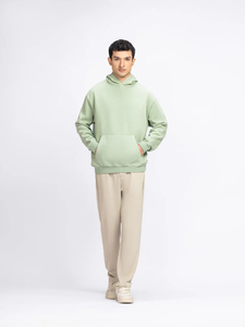 เสื้อฮู้ดแฟชั่นโอเวอร์ไซส์100% ผู้ชาย, เสื้อฮู้ดผ้าคอตตอนทรงหลวมทันสมัย - Product Image 5