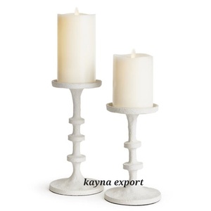Support de bougie en marbre fantaisie avec bordure en métal doré, écologique, fait à la main, décoration de Noël pour la maison, logo personnalisé, moulage - Product Image 2