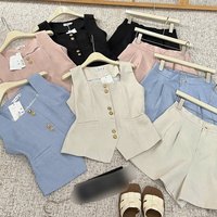 Ensemble deux pièces tendance pour femmes, vêtements à prix avantageux, en soie, confortables à porter, emballage personnalisé, fabriqué au Vietnam, fabricant