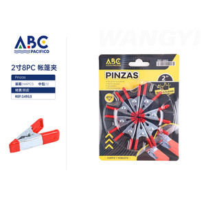 Set 8 pezzi metallo molla carta e legante clip magnete e plastica cancelleria clip - Product Image 1