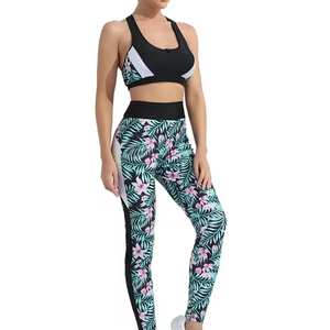 Hot Sale Women Yoga Sport Bra <b>Leggings</b> Running <b>Ladies</b> Customized Sublimation Printing Fitness Sports Wear Sets for Girls - Product Image 4