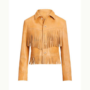 Veste de cow-girl en cuir la plus vendue en 2025, veste occidentale traditionnelle en cuir pour femmes avec franges - Product Image 1