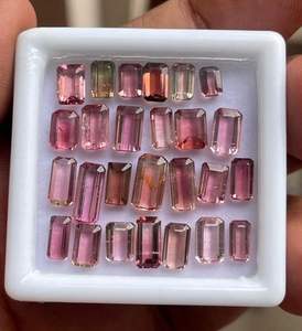 Lote de Piedras Preciosas Sueltas de Turmalina Natural en Forma de Octágono. Turmalina de Color BIO. - Product Image 1