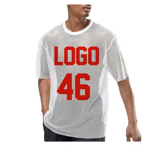 Ropa de calle personalizada, Retro camiseta de fútbol, camisetas baratas, ropa de fútbol de malla americana Vintage para entrenamiento, camisetas de fútbol - Product Image 1