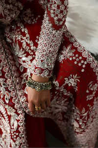 Anarkali Lehenga Choli pour femmes, richement orné, broderie de luxe, tenue de mariée, de fête et de mariage, en tissu acrylique infroissable - Product Image 5