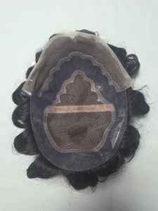 Bollywood Modèle Vague D'eau Cheveux Humains Toupet Perruque pour Hommes Taz Cheveux Bangladesh Prothèse Article - Product Image 4