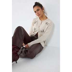 Cárdigan con adornos de perlas - Product Image 3