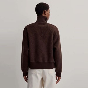 Jersey de lana con media cremallera para mujer, Top cálido y elegante, perfecto para uso diario y al aire libre - Product Image 4