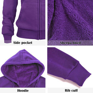 Trajes Deportivos de Invierno para Mujer de Alta Calidad, Diseño Personalizado, Cuello con Capucha, Patrón Sólido, 100% Algodón, Antibacteriano, Cintura Elástica - Product Image 6