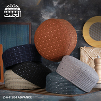 Venta caliente Nuevos hombres Kufi Tupi Color sólido Entrepierna Gorras de oración islámicas de Bangladesh para uso diario ZAF ADVANCE