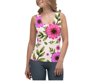 Wholesale Price Summer Casual Wear <b>Women's</b> Knitted Tank Top Ladies <b>Singlet</b> Sublimation Printing Comfortable <b>Women's</b> Tank Tops - Product Image 1