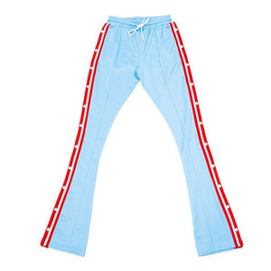 Pantalones a rayas con botones a presión para hombre, ropa de calle con logotipo personalizado OEM, para correr, Cargo - Product Image 6