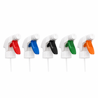 Semprotan Plastik Putih 28mm Sekrup 1.2cc Semua Plastik Dapat Didaur Ulang Tahan Anak Nozzle ON OFF 6 Warna Tersedia