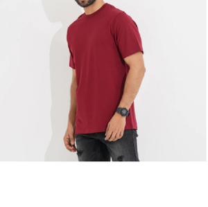 T-shirt épais en coton 100% pour hommes avec impression personnalisée motif à manches courtes et épaules tombantes du Bangladesh grande taille - Product Image 4