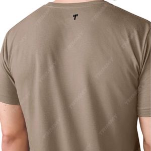 Nueva llegada de lujo Unisex impresión personalizada Logo cuello simulado camiseta en blanco de gran tamaño de los hombres Camiseta para los hombres al por mayor hecho en Pakistán - Product Image 4