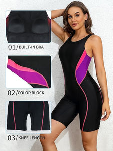 Maillot de bain une pièce personnalisé avec logo, vêtements de sport sans couture pour femmes, vêtements de plage, maillot de bain de plage pour femmes - Product Image 2