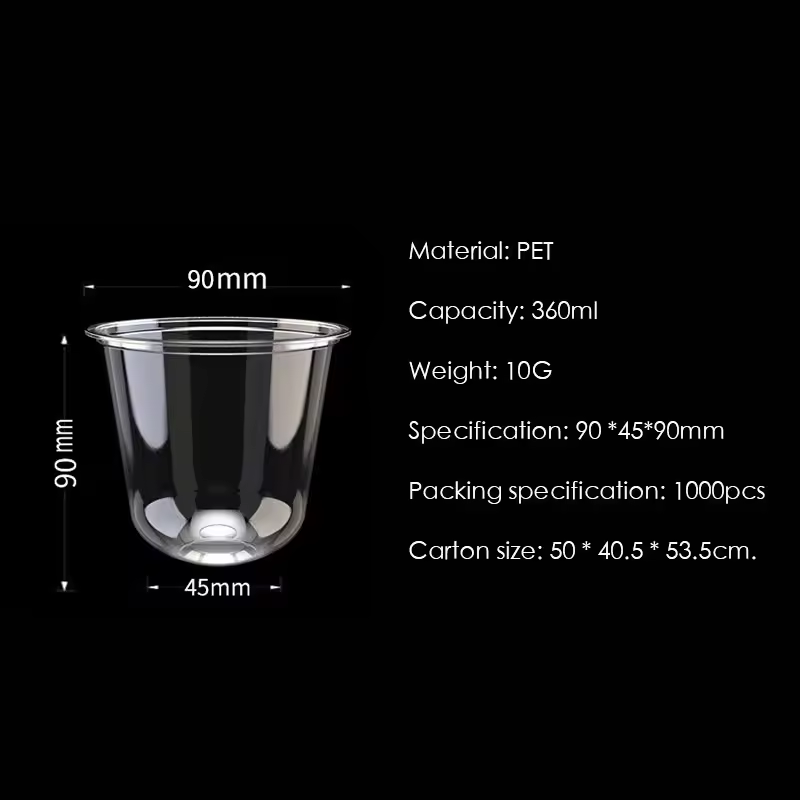 PET90-12oz/360ML cup