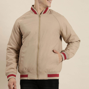 Blouson aviateur unisexe à la mode de conception populaire avec tissu en toile à motif patchwork imperméable et respirant - Product Image 1